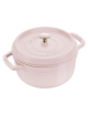STAUB Sorbet Rose Round Cast Iron Cocotte - 4 Sizes