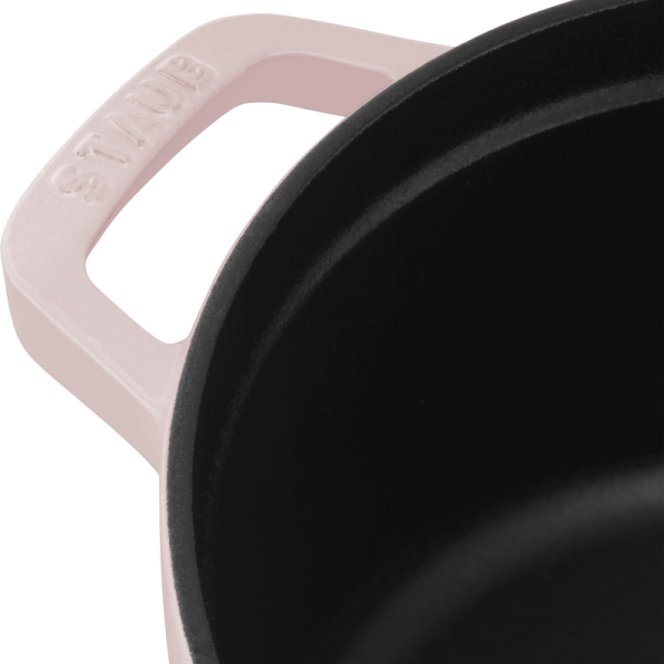 STAUB Sorbet Rose Round Cast Iron Cocotte - 4 Sizes