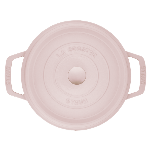 STAUB Sorbet Rose Round Cast Iron Cocotte - 4 Sizes