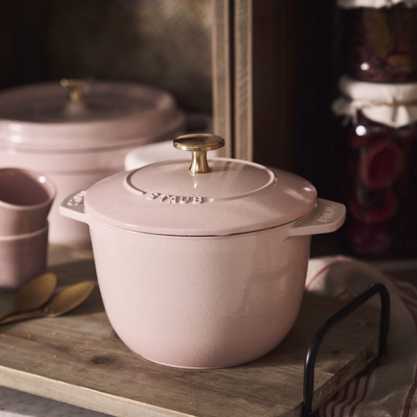 STAUB Gohan Rice Casserole, Sorbet Rose, Cast Iron, 16cm
