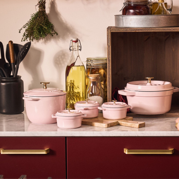 STAUB Sorbet Pink Mini Cocotte 10cm Cast Iron