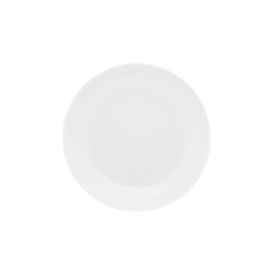 DEGRENNE Second choice set of 6 Eclipse White porcelain soup plates, 19cm
