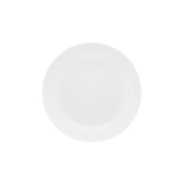 DEGRENNE Second choice set of 6 Eclipse White porcelain soup plates, 19cm