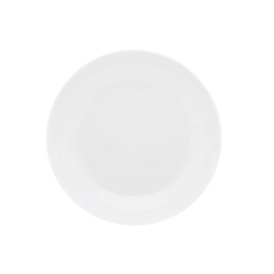 DEGRENNE Second choice set of 6 Eclipse White porcelain soup plates, 22.5cm