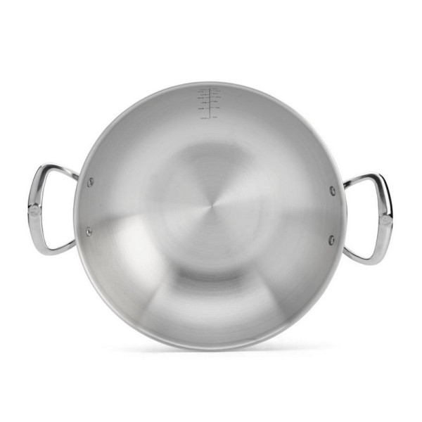 DE BUYER Affinity Stainless Steel Domed Wok 32cm