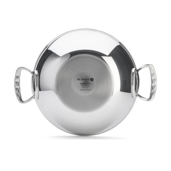 DE BUYER Affinity Stainless Steel Domed Wok 32cm