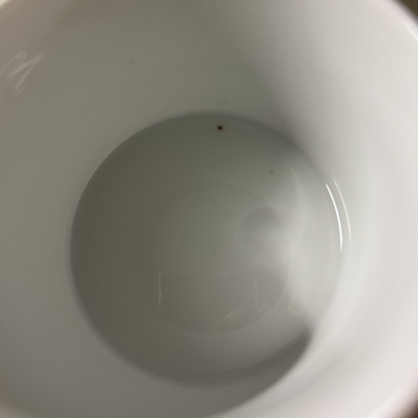DEGRENNE Second choice set of 6 L White 25cl porcelain teacups
