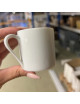 DEGRENNE Second Choice Set of 6 L White 10cl Porcelain Coffee Cups