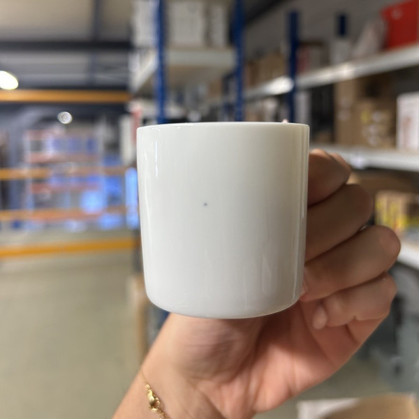 DEGRENNE Second Choice Set of 6 L White 10cl Porcelain Coffee Cups