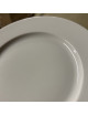 DEGRENNE Second choice set of 6 Eclipse White porcelain dessert plates, 21.5cm