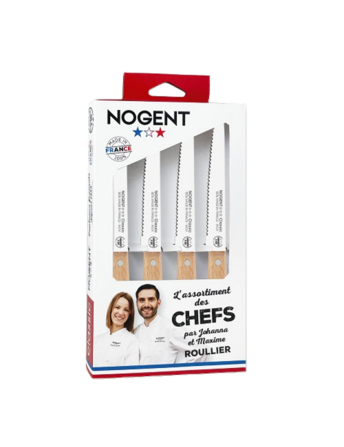 NOGENT 4-Piece Set of Beech Table Knives