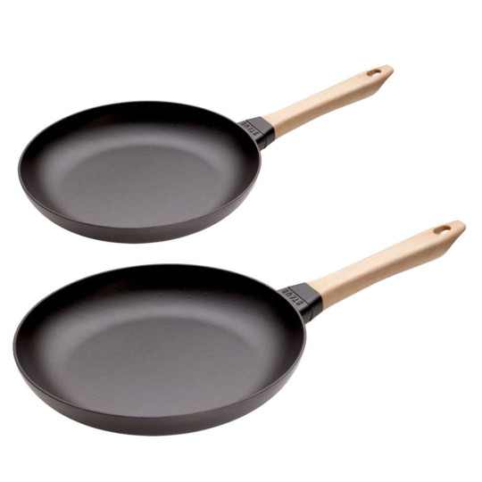 Staub Cast Iron Frying Pan Set 20 & 28cm
