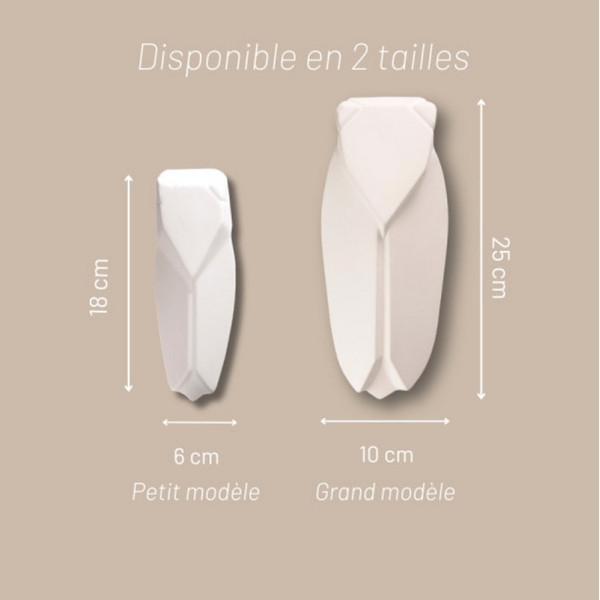 MONOCHROMIC White Muette Cicada Wall Decoration - 2 Sizes