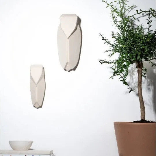 Cigale Muette Monochromic blanche décoration murale - 2 tailles