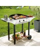 Roller Grill 600 stainless steel trolley for plancha