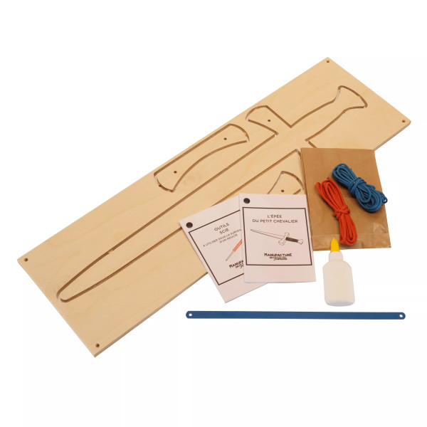 Épée de chevalier à fabriquer MANUFACTURE EN FAMILLE Diy construction en bois