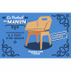 Fauteuil en bois à fabriquer MANUFACTURE EN FAMILLE Le fauteuil de Manon Diy à construire