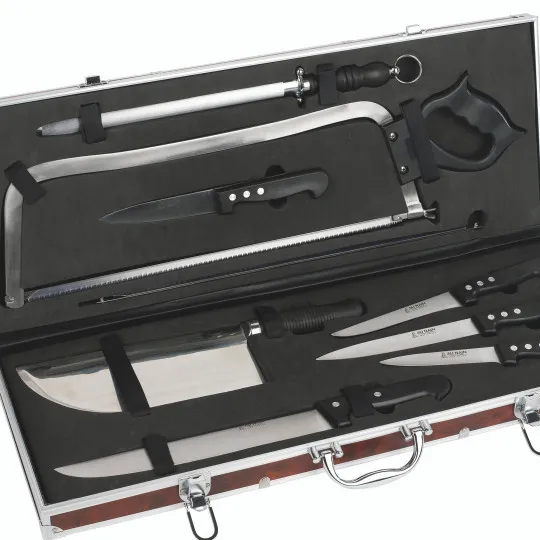 Butcher knife case 8 pieces Au Nain