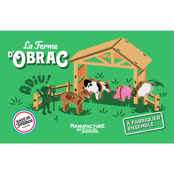 Grande ferme en bois MANUFACTURE EN FAMILLE La Ferme Obrac Diy à construire