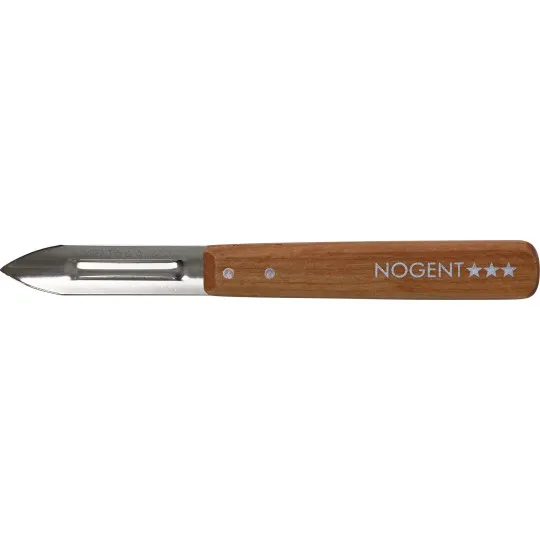 Éplucheur double tranchant NOGENT 3 ETOILES Manche en bois - 3 coloris