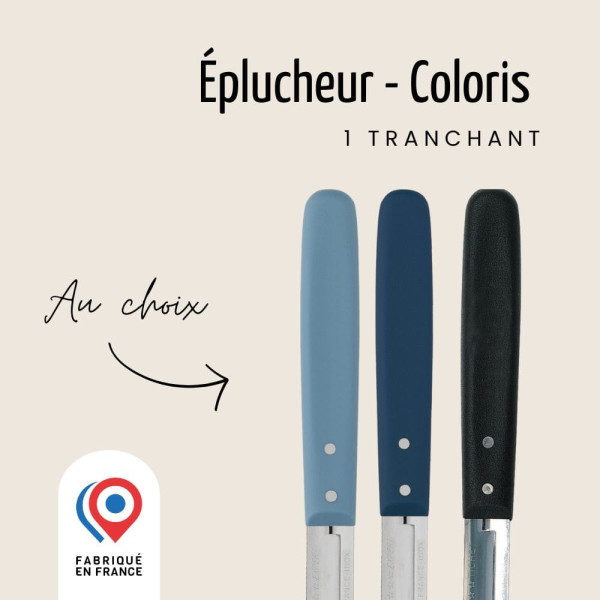 Éplucheur 1 tranchant NOGENT 3 ETOILES Expert Affidenté® et Polypro - 2 coloris