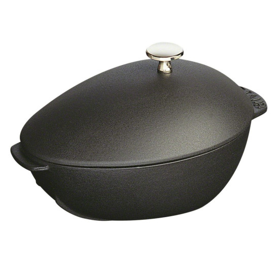 Cocotte Moulière black mat Staub 28cm