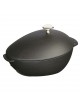 Cocotte Moulière black mat Staub 28cm