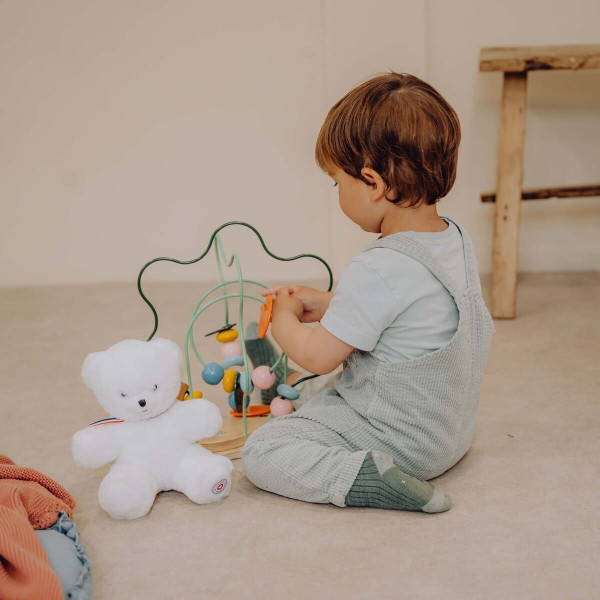 Peluche "Le Petit Ours Français" 25 cm - Doudou & Compagnie