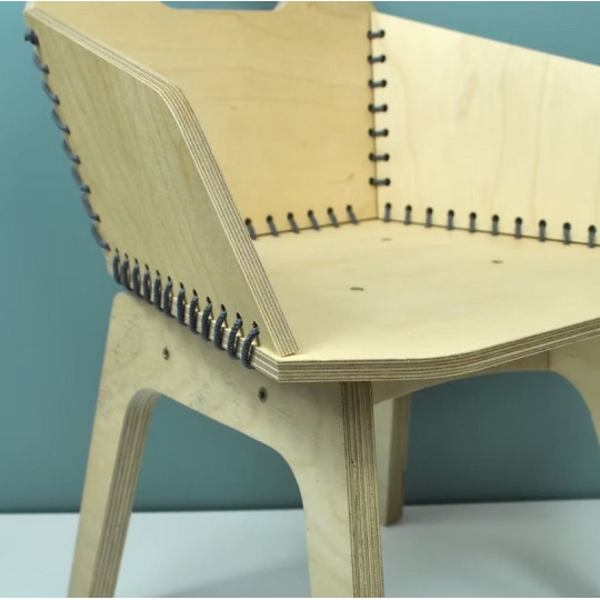 Fauteuil en bois à fabriquer MANUFACTURE EN FAMILLE Le fauteuil de Manon Diy à construire