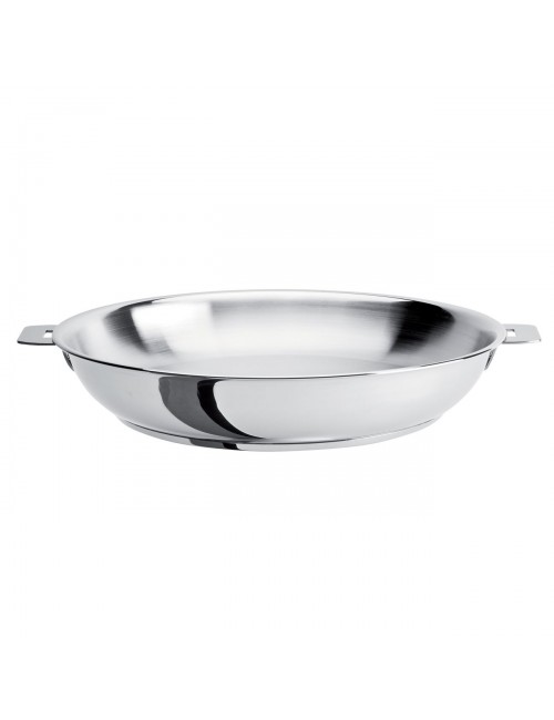Set of 2 Cristel removable Mutine frying pans