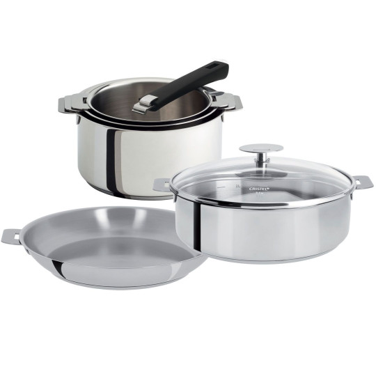 Set Cristel Mutine Removable 7 pieces stainless steel