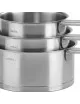 Set of 3 fixed Strate pans Cristel - 16, 18 and 20cm