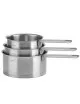Set of 3 fixed Strate pans Cristel - 16, 18 and 20cm