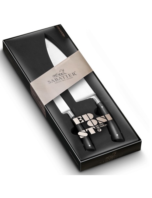 SABATIER Box of 2 forged Edonist knives